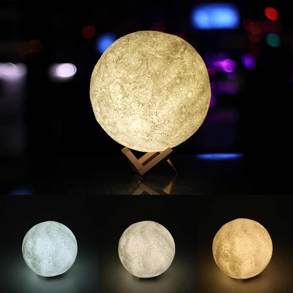 3D Magical Moon LED Night Light Desk Lamp