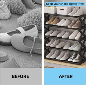 Portable Shoe Rack - Black- Recommended