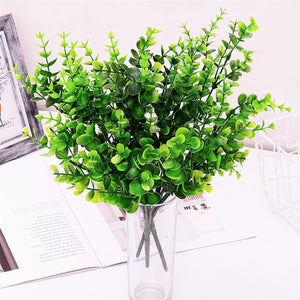 Artificial Flowers Faux Flowers Artificial Plants Eucalyptus Grass Plastic Ferns Green Leaves